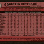 1989 Topps #27 Orestes Destrade EF Variation