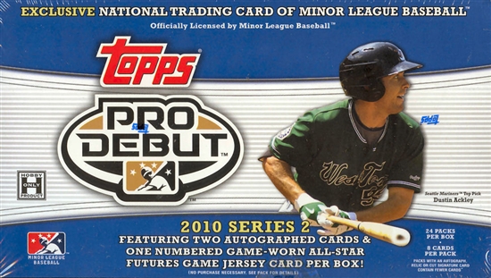 2010 Topps Pro Debut Series 2 Hobby Box