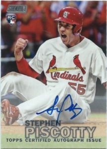 2016 Topps Stadium Club Baseball Stephen Piscotty Autograph Card