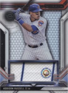 2016 Topps Strata Addison Russell Relic Card