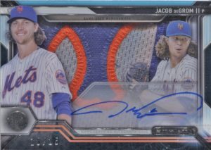 2016 Topps Strata Jacob DeGrom Signature Patch Card