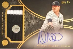 2016 Topps The Mint Andrew Miller Jersey Auto Card