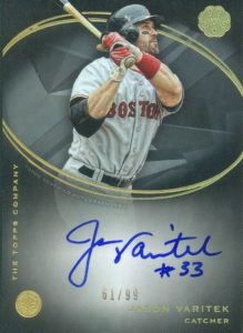 2016 Topps The Mint Jason Varitek Autograph GEM Mint 10